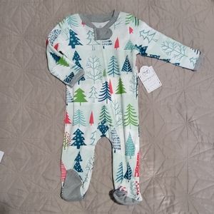 Honest Christmas jammies NWT 0-3 months